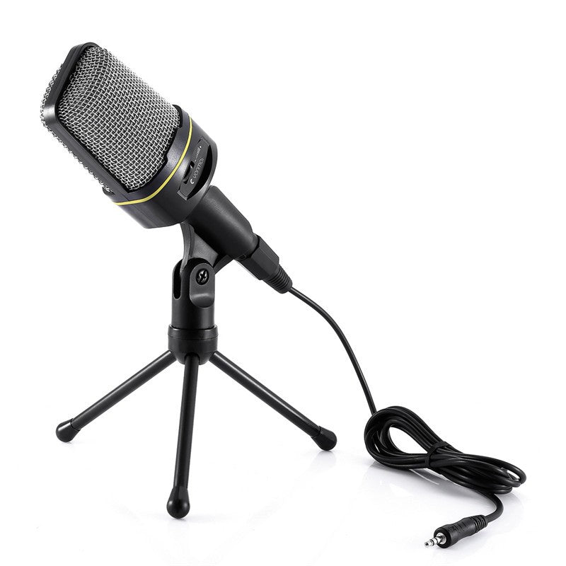 Micrófono Condensador Semi-Profesional con Trípode para Streaming y Podcast