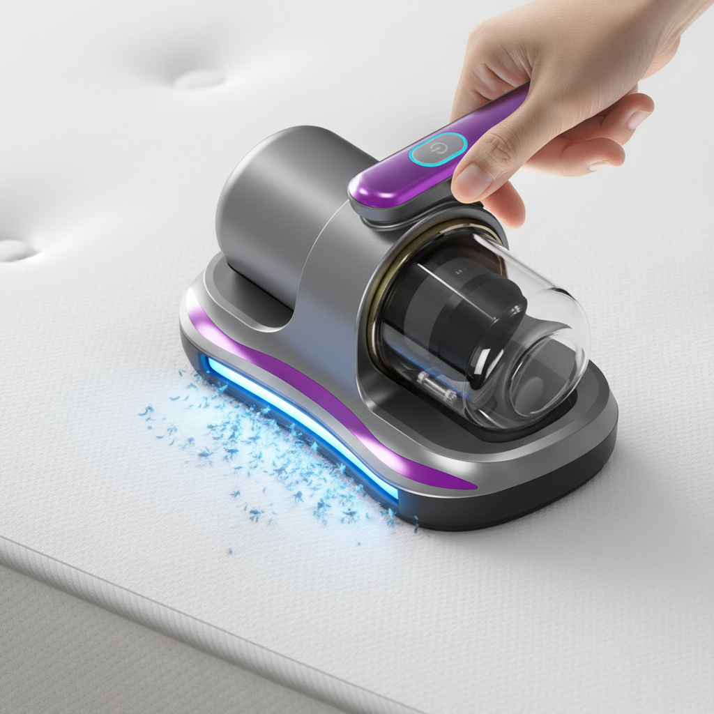 Aspiradora sobre cama - UV activo