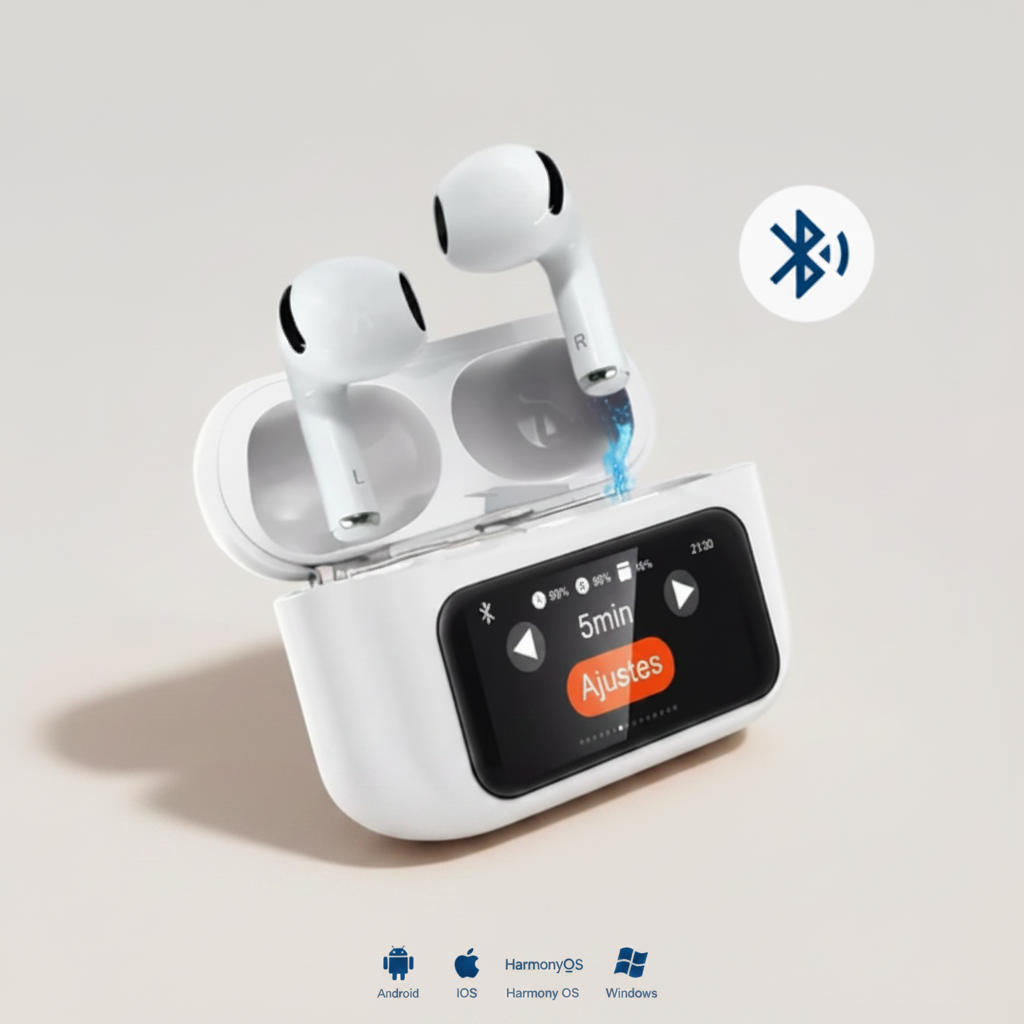 Auriculares con logos más pequeños